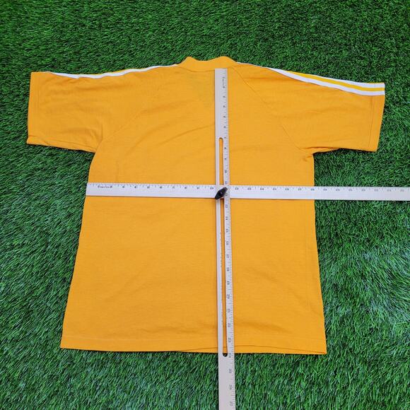 Vintage New-York University Shirt S/M 18x24 Yellow Cropped - Picture 6 of 12